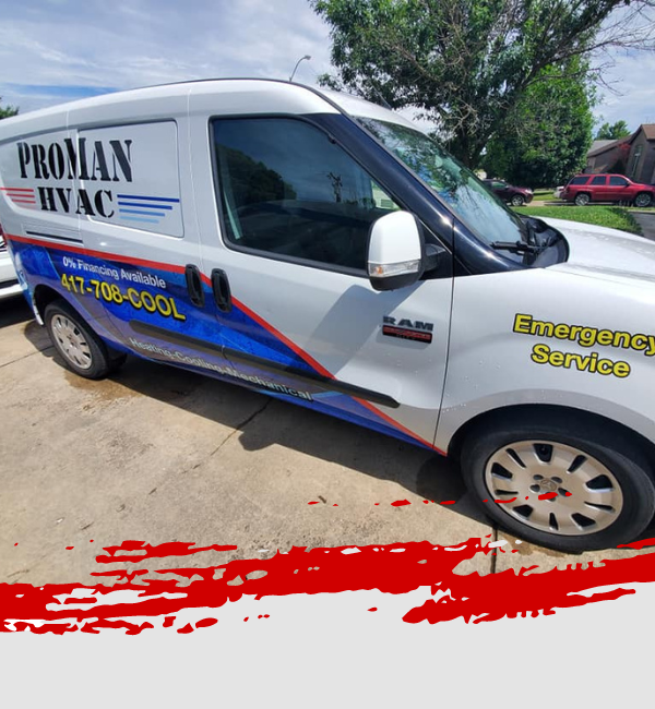 HVAC service van for ProMan HVAC